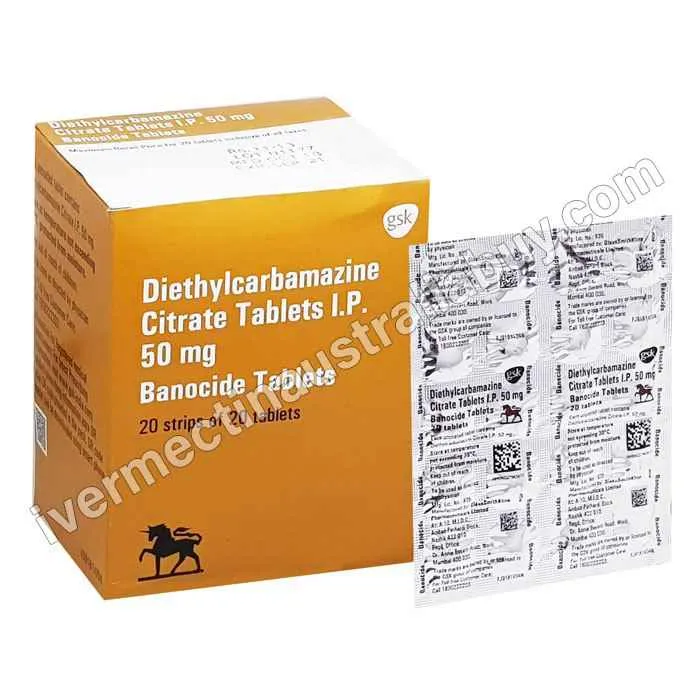 Buy Diethylcarbamazine 50 mg Australia