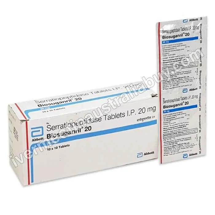 Serratiopeptidase 20 mg