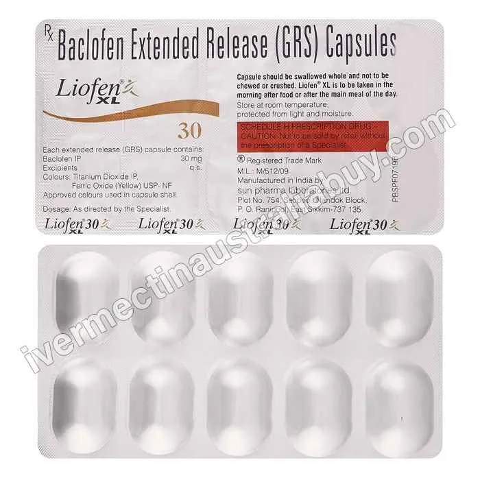 Baclofen Extended Release 30 Mg