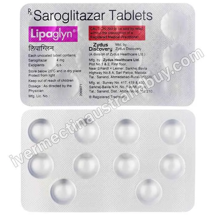 Buy Saroglitazar 4 mg Australia