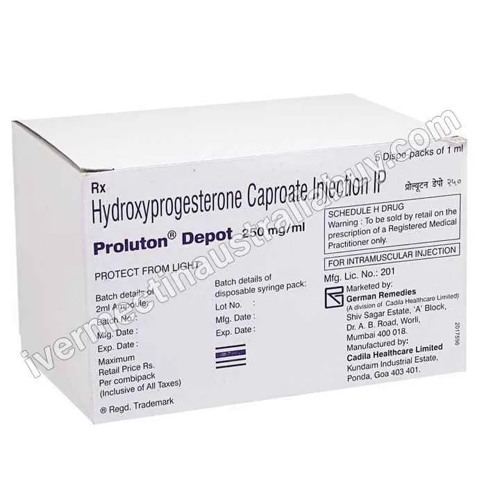 Hydroxyprogesterone Caproate 250 mg Injection