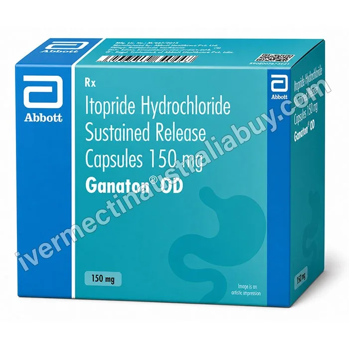 Ganaton OD 150 mg Capsule SR (Itopride)