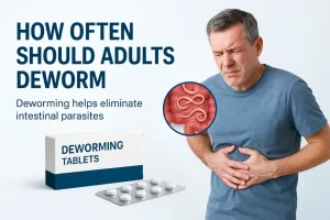 adult deworming frequency