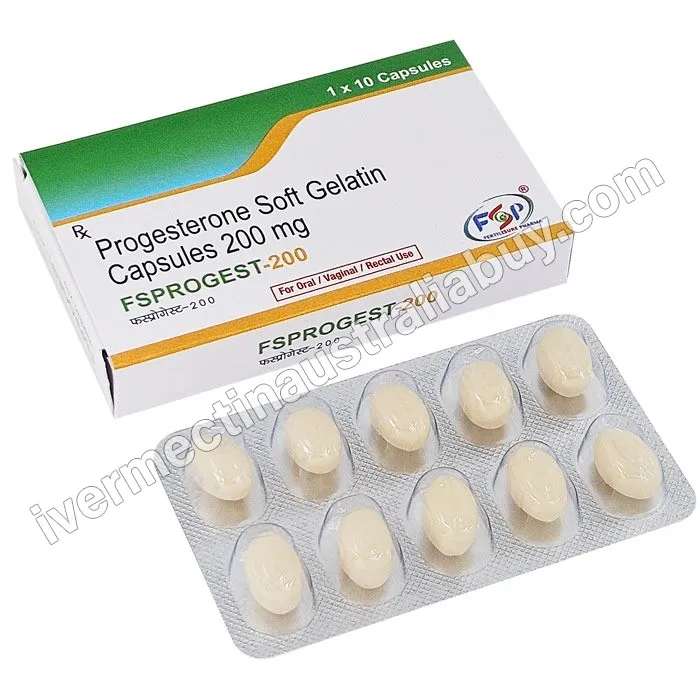 Progesterone 200 mg Softgel Capsule (Fsprogest)