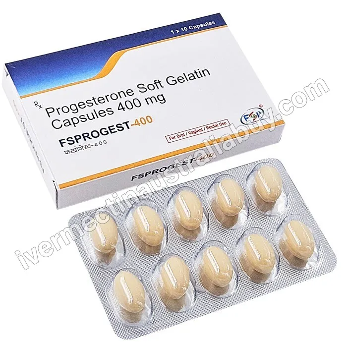 Progesterone 400 mg Softgel Capsule (Fsprogest)